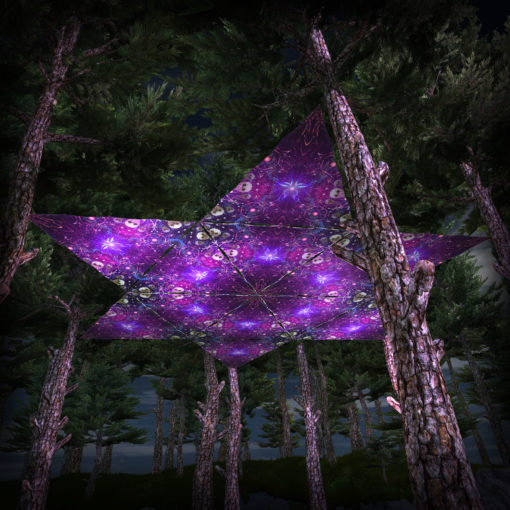 Alien Enlightenment UV-Triangles - TR03 - 12 Pieces - UV-Reactive Psychedelic Party Decoration - 3D Preview