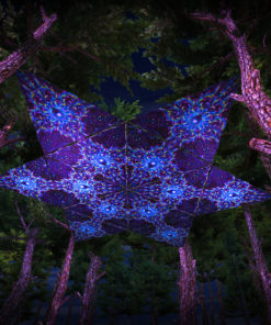 Enlightenment UV-Triangles - TR02 - 12 Pieces - UV-Reactive Psychedelic Party Decoration - 3D Preview
