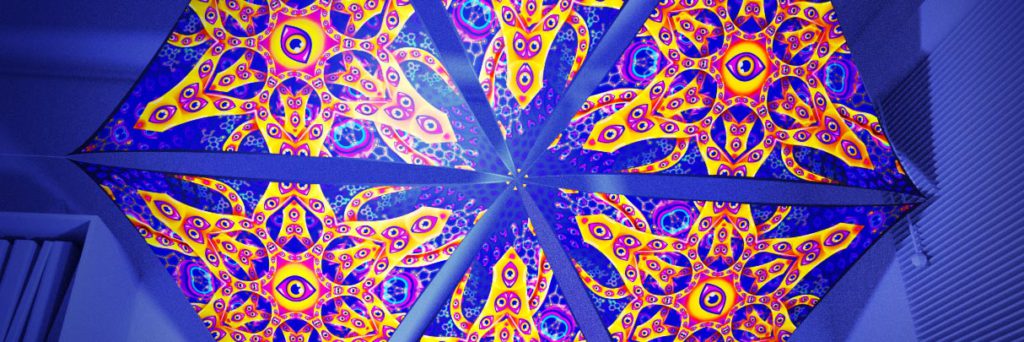 Abracadabra - 6 Triangles Pack - Psychedelic UV-Reactive Canopy Part - Header