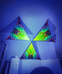 Alien Enlightenment - 3 Triangles Pack - Psychedelic UV-Reactive Canopy Part - 3D preview
