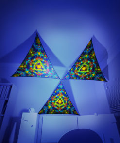 Reincarnation 2 - 3 Triangles Pack - Psychedelic UV-Reactive Canopy Part - 3D preview