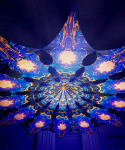 Magic Mushroom Werewolves Psychedelic UV-Reactive Canopy - 12 petals set - Jaws