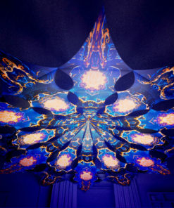 Magic Mushroom Werewolves Psychedelic UV-Reactive Canopy - 12 petals set - Jaws&Moon