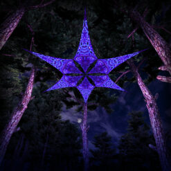 Deep Sea Psychedelic UV-Reactive Canopy - 6 petals set - 3D-Preview