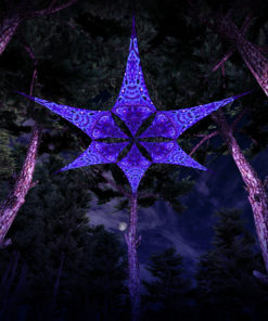 Deep Sea Psychedelic UV-Reactive Canopy - 6 petals set - 3D-Preview