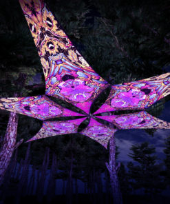 Monkeys - Psychedelic UV-Reactive Canopy - 6 petals set - 3D-Preview