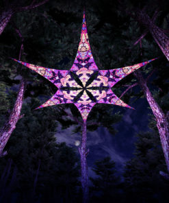 Temples - Psychedelic UV-Reactive Canopy - 6 petals set - 3D-Preview