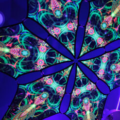 Leaf - Psychedelic UV-Reactive Ceiling Decoration Canopy 6 Petals