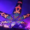 Snakes - Psychedelic UV-Reactive Ceiling Decoration Canopy 6 Petals