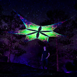 Trippy Alien - UV-Reactive Canopy Ceiling Decoration - 6 Petals