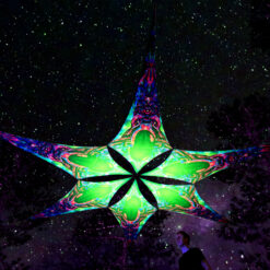 Trippy Alien - UV-Reactive Canopy Ceiling Decoration - 6 Petals