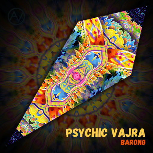 Barong - Psychedelic UV-Reactive Canopy - Petal Design - "Psychic Vajra"