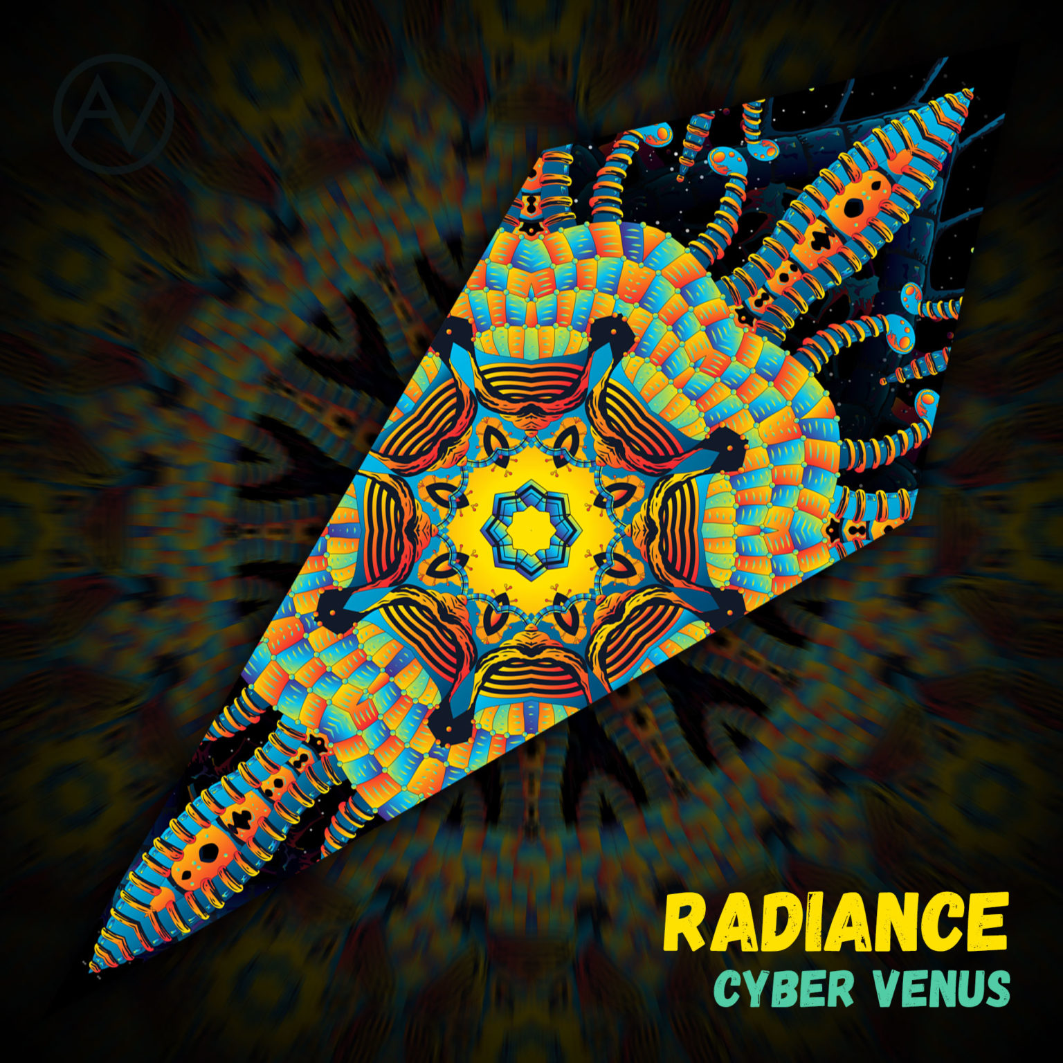 Cyber Venus - Psychedelic UV-Reactive Canopy - Petal Design - "Radiance"
