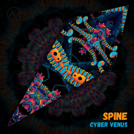 Cyber Venus - Psychedelic UV-Reactive Canopy - Petal Design - "Spine"