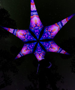 Corals - Psychedelic UV-Reactive Ceiling Decoration Canopy 6 Petals