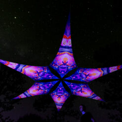 Corals - Psychedelic UV-Reactive Ceiling Decoration Canopy 6 Petals