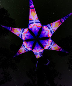 Demon - Psychedelic UV-Reactive Ceiling Decoration Canopy 6 Petals