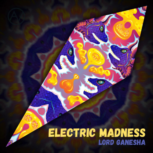 Lord Ganesha - Psychedelic UV-Reactive Canopy - Petal Design - "Electric Madness"