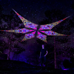 Monkeys - Psychedelic UV-Reactive Ceiling Decoration Canopy 6 Petals