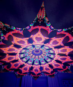 Jungle Snakes Psychedelic UV-Reactive Canopy - 12 petals set - Trippy Scales