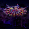 Cyber Venus Psychedelic UV-Reactive Canopy - 12 petals set - Radiance