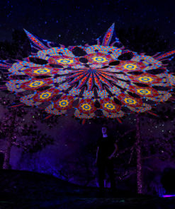 Cyber Venus Psychedelic UV-Reactive Canopy - 12 petals set - Radiance
