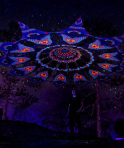 Cyber Venus Psychedelic UV-Reactive Canopy - 12 petals set - Blip-Blop