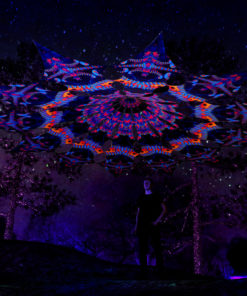 Cyber Venus Psychedelic UV-Reactive Canopy - 12 petals set - Spine