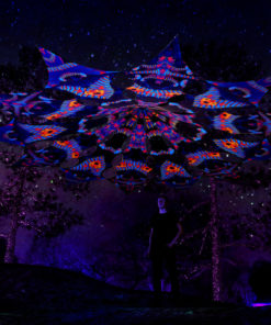 Cyber Venus Psychedelic UV-Reactive Canopy - 12 petals set - Blip-Blop & Spine