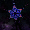 Blip-Blop - Psychedelic UV-Reactive Ceiling Decoration Canopy 6 Petals