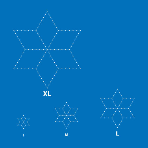 Hexagrams Sizes - Blueprint