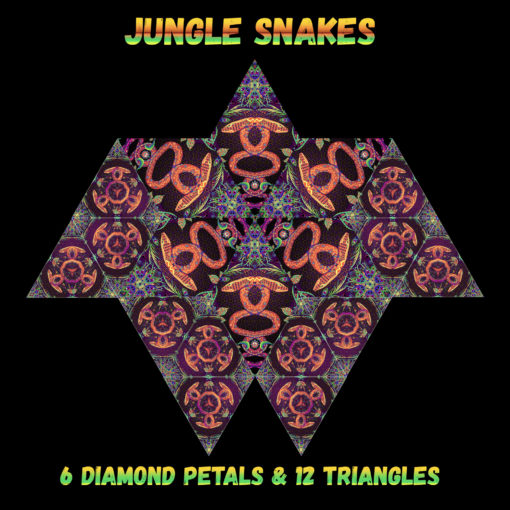 Jungle Snakes - Diamonds&Triangles - Layout #3