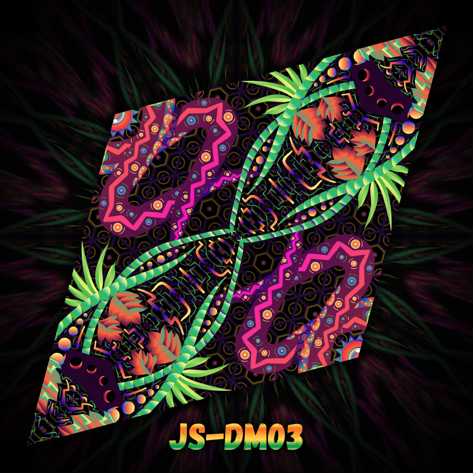 Jungle Snakes - JS-DM03 - UV-Diamond - Design Preview