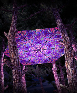 Jungle Snakes UV-Triangles - TR02 - 6 Pieces - UV-Reactive Psychedelic Party Decoration - 3D Preview
