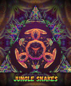 Jungle Snakes UV-Reactive Lycra Triangle