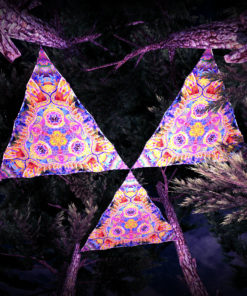 Barong UV-Triangles - TR01 - 3 Pieces - UV-Reactive Psychedelic Party Decoration - 3D Preview