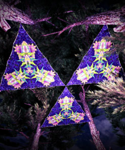 Barong UV-Triangles - TR03 - 3 Pieces - UV-Reactive Psychedelic Party Decoration - 3D Preview