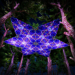 Epic Underwater Kingdom UV-Triangles - TR01 - 12 Pieces - UV-Reactive Psychedelic Party Decoration - 3D Preview