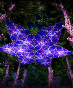 Epic Underwater Kingdom UV-Triangles - TR01 - 12 Pieces - UV-Reactive Psychedelic Party Decoration - 3D Preview