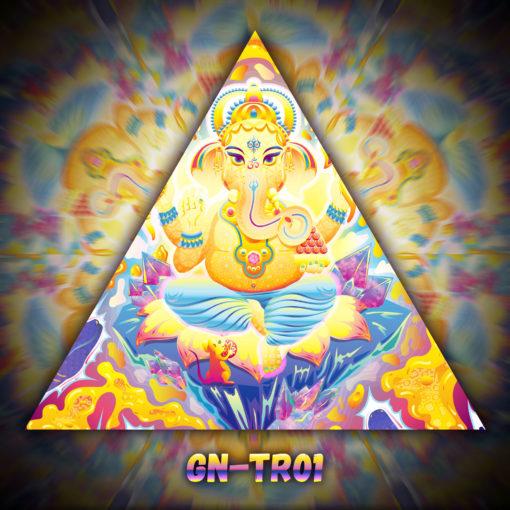 Lord Ganesha - Triangle Design - TR01 - UV-Print on Stretchable Lycra