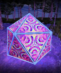 Lord Ganesha UV-Triangles - TR02 - Geodome - UV-Reactive Psychedelic Party Decoration - 3D Preview