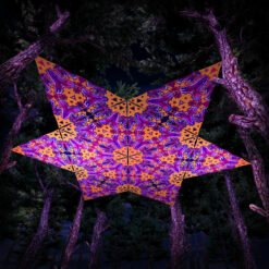 Lord Ganesha UV-Triangles - TR03 - 12 Pieces - UV-Reactive Psychedelic Party Decoration - 3D Preview