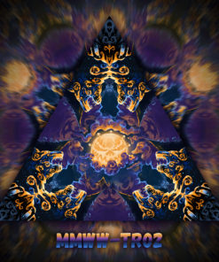 Magic Mushroom Werewolves - Triangle Design - TR02 - UV-Print on Stretchable Lycra