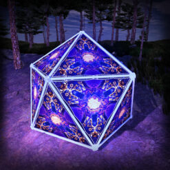 Magic Mushroom Werewolves UV-Triangles - TR02 - Geodome - UV-Reactive Psychedelic Party Decoration - 3D Preview