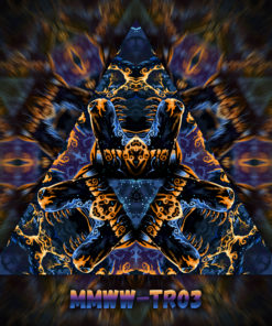 Magic Mushroom Werewolves - Triangle Design - TR03 - UV-Print on Stretchable Lycra
