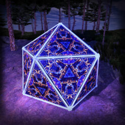 Magic Mushroom Werewolves UV-Triangles - TR03 - Geodome - UV-Reactive Psychedelic Party Decoration - 3D Preview