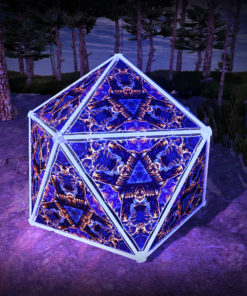 Magic Mushroom Werewolves UV-Triangles - TR03 - Geodome - UV-Reactive Psychedelic Party Decoration - 3D Preview