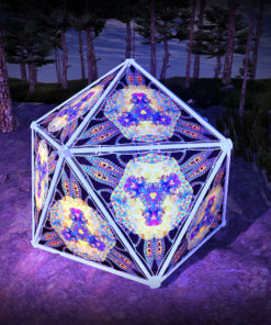 Cyber Venus UV-Triangles - TR01 - Geodome - UV-Reactive Psychedelic Party Decoration - 3D Preview