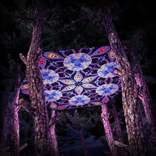 Cyber Venus UV-Triangles - TR02 - 6 Pieces - UV-Reactive Psychedelic Party Decoration - 3D Preview