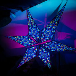 Dreamy Tanzanite - Psychedelic UV-Reactive Ceiling Decoration Canopy 6 Petals